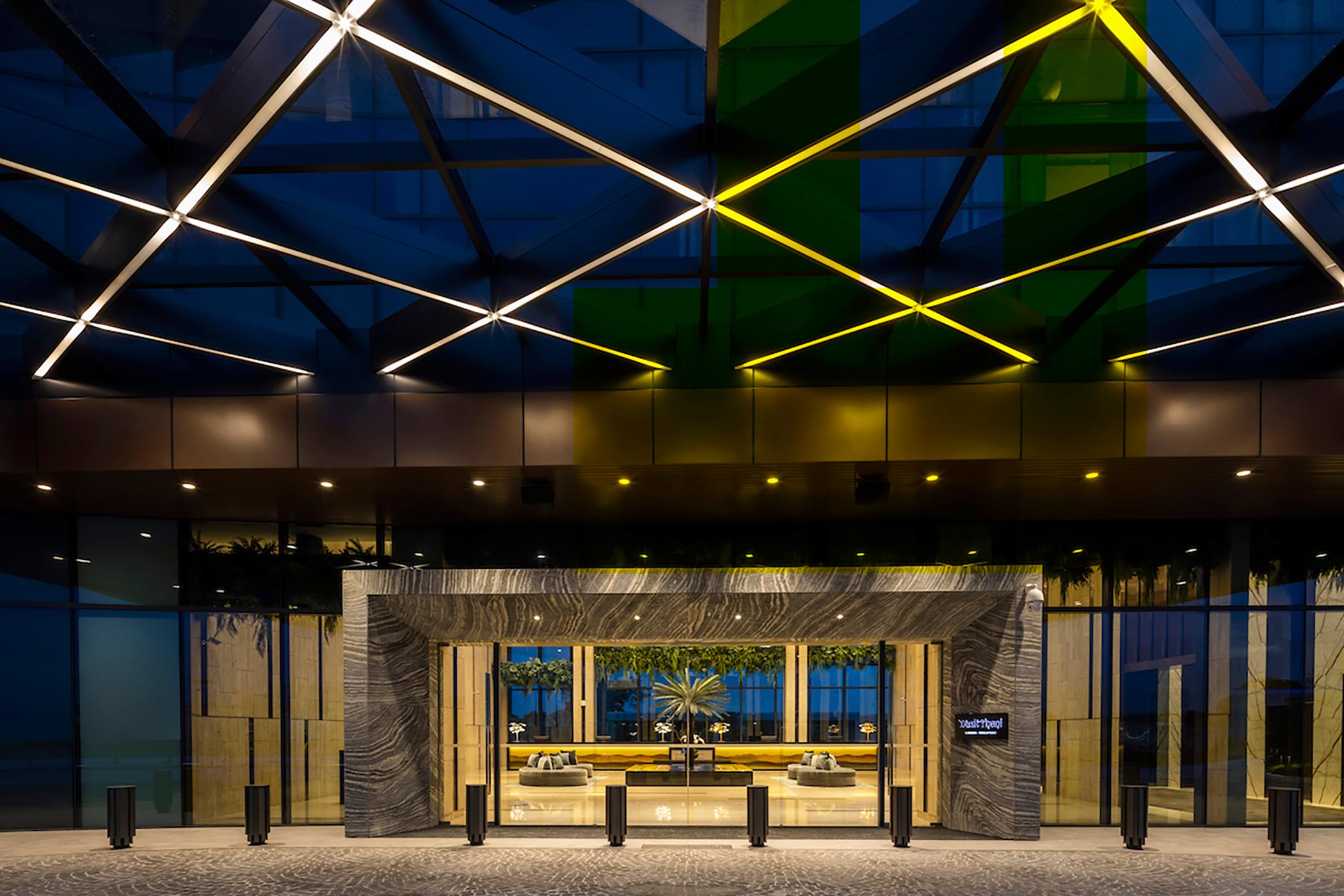 Dusit Thani Laguna Singapura Exterior foto The lobby of the hotel