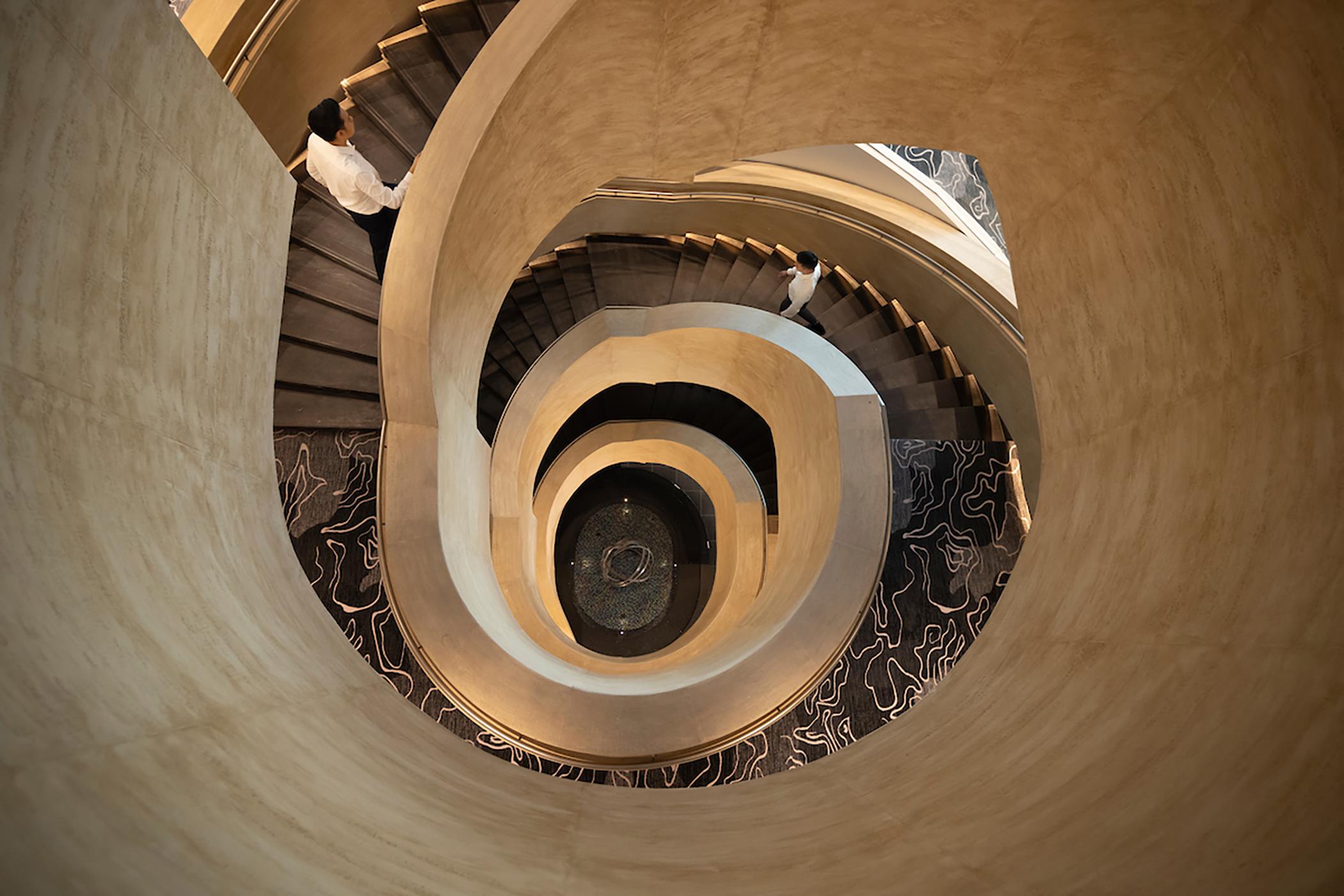 Dusit Thani Laguna Singapura Exterior foto Spiral staircase