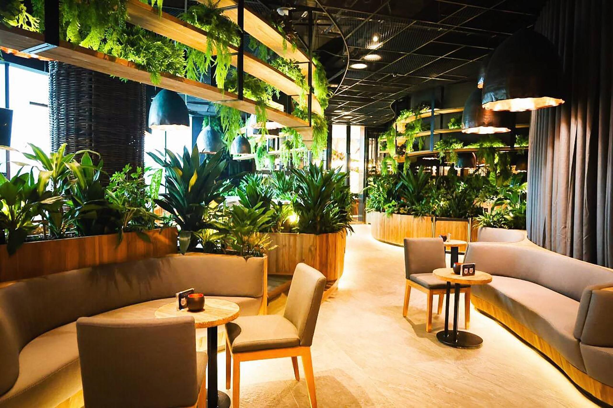 Dusit Thani Laguna Singapura Exterior foto Interior of a Starbucks Reserve store in Shanghai, China
