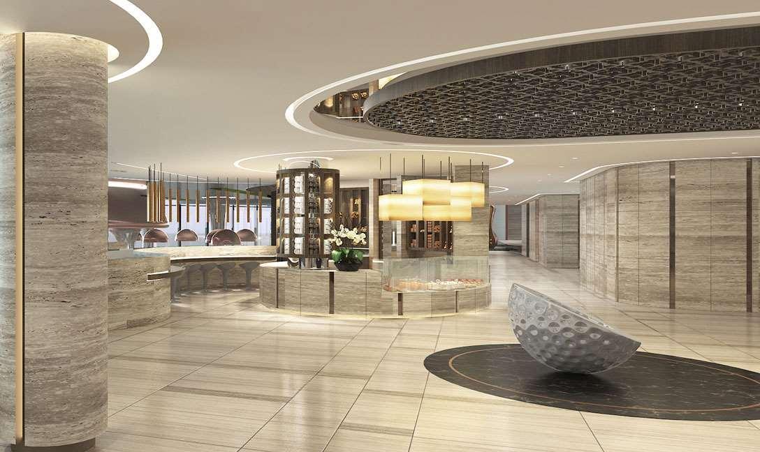 Dusit Thani Laguna Singapura Exterior foto The lobby of the hotel